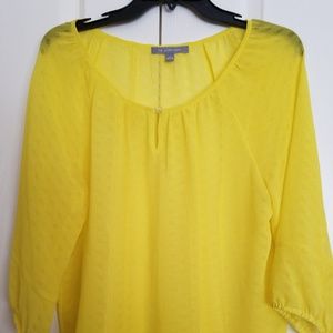 2 for $10 NY Collection Yellow Blouse